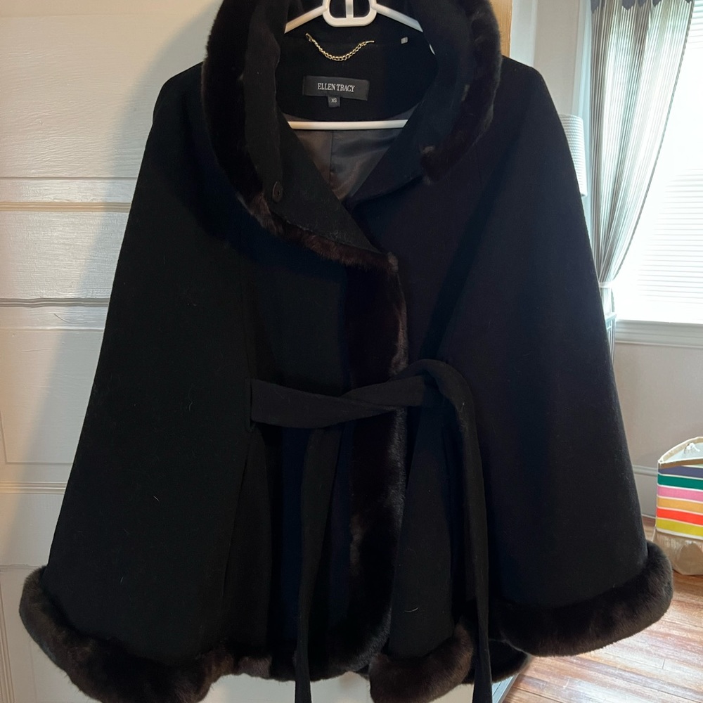 Ellen Tracey black coat!